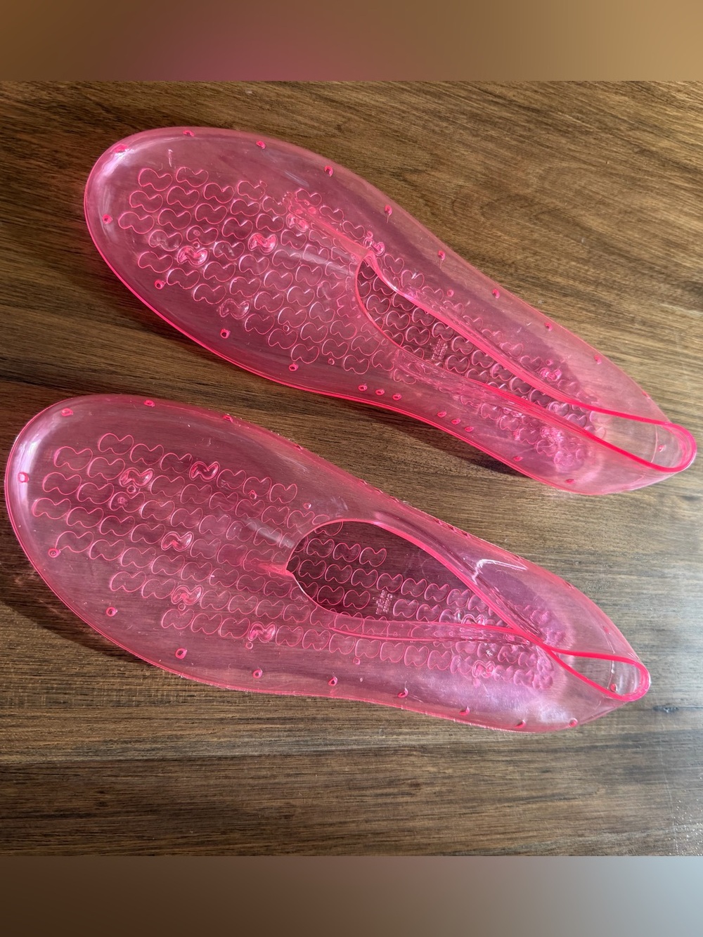 SOLDOUT SIZE 40-41 SKIMS Sheer Pink Jelly Ballet Flats - Picture 4 of 6